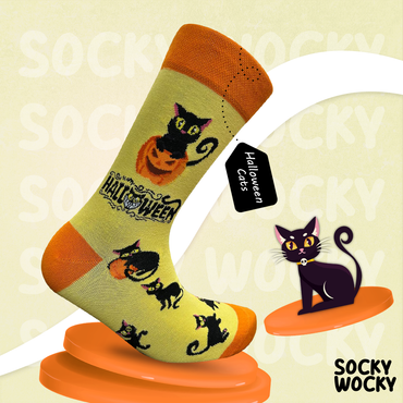 Calzini Gatti Halloween Serie Animali Spaventosi