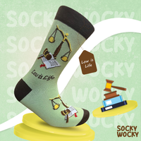 Law is Life Socks Legal Profession Series