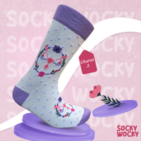 Uterus Purple Socks Feminine Symbol Edition