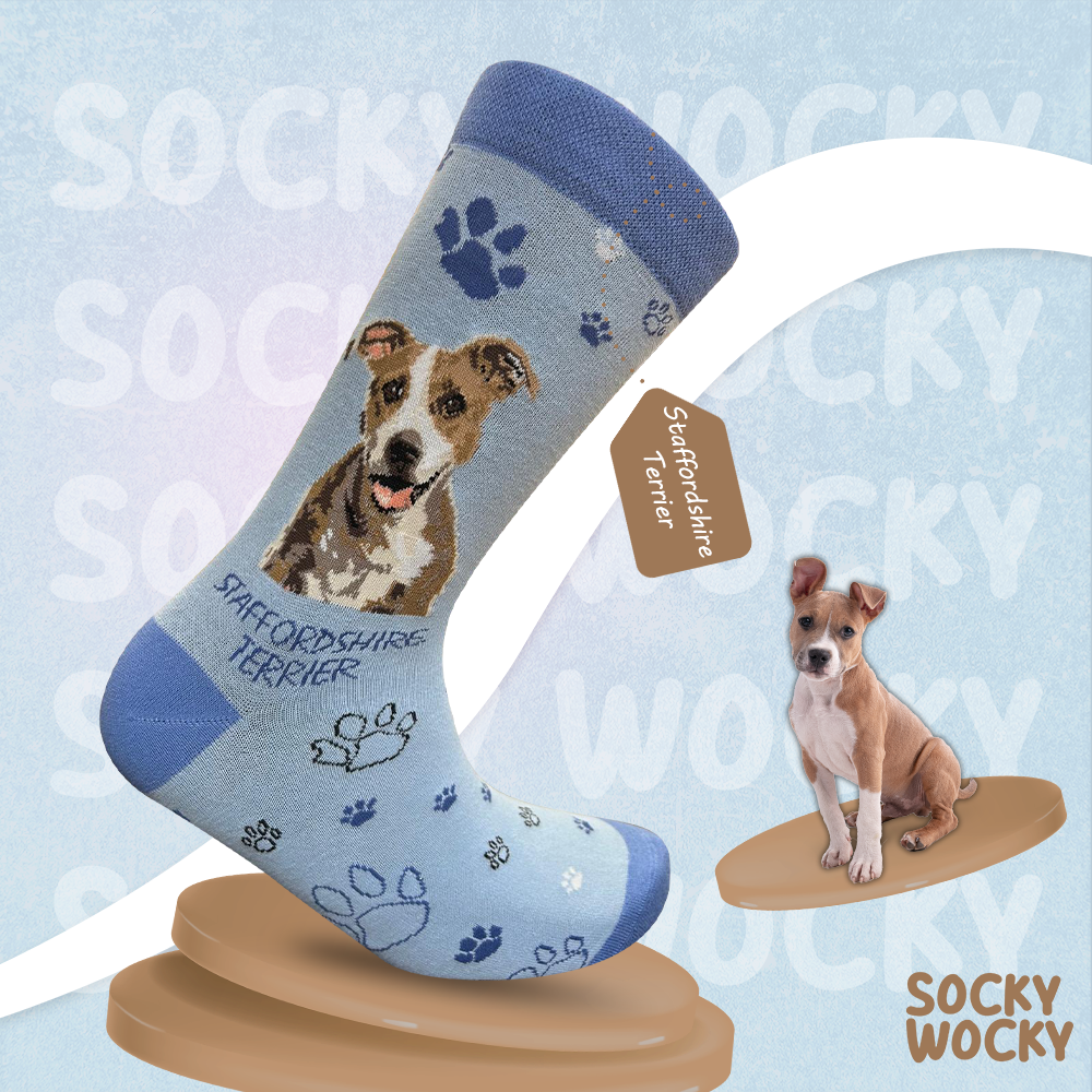 Staffordshire Terrier Socks Strong Dog Edition