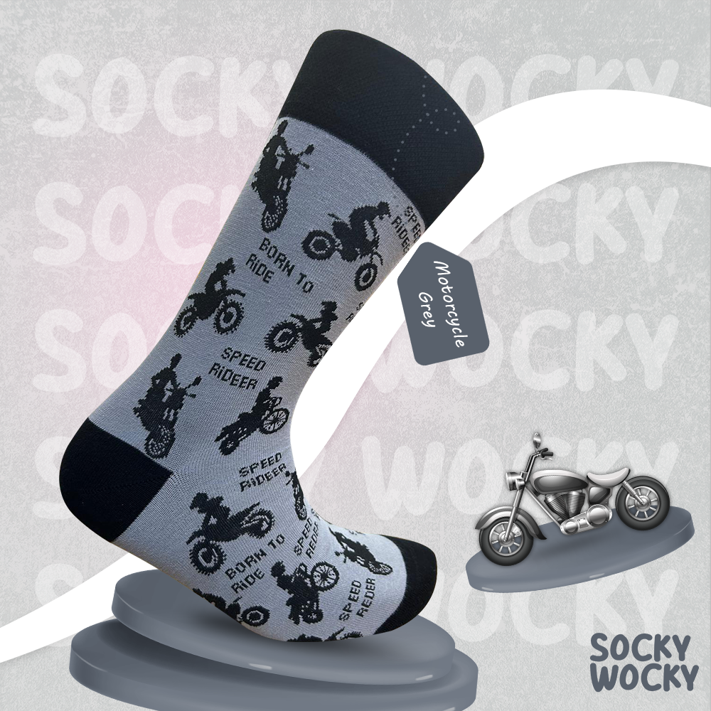 Calze Moto Grigie Serie Stile di Vita Bike
