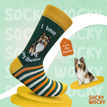 Sheltie Socks Herding Dog Edition