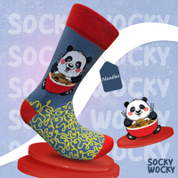Calze Panda Noodle Serie Animali del Cibo Asiatico