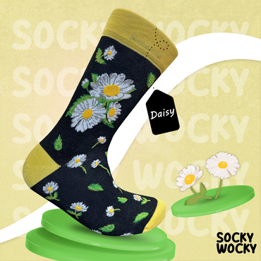 Daisy Flower Socks Floral Nature Edition