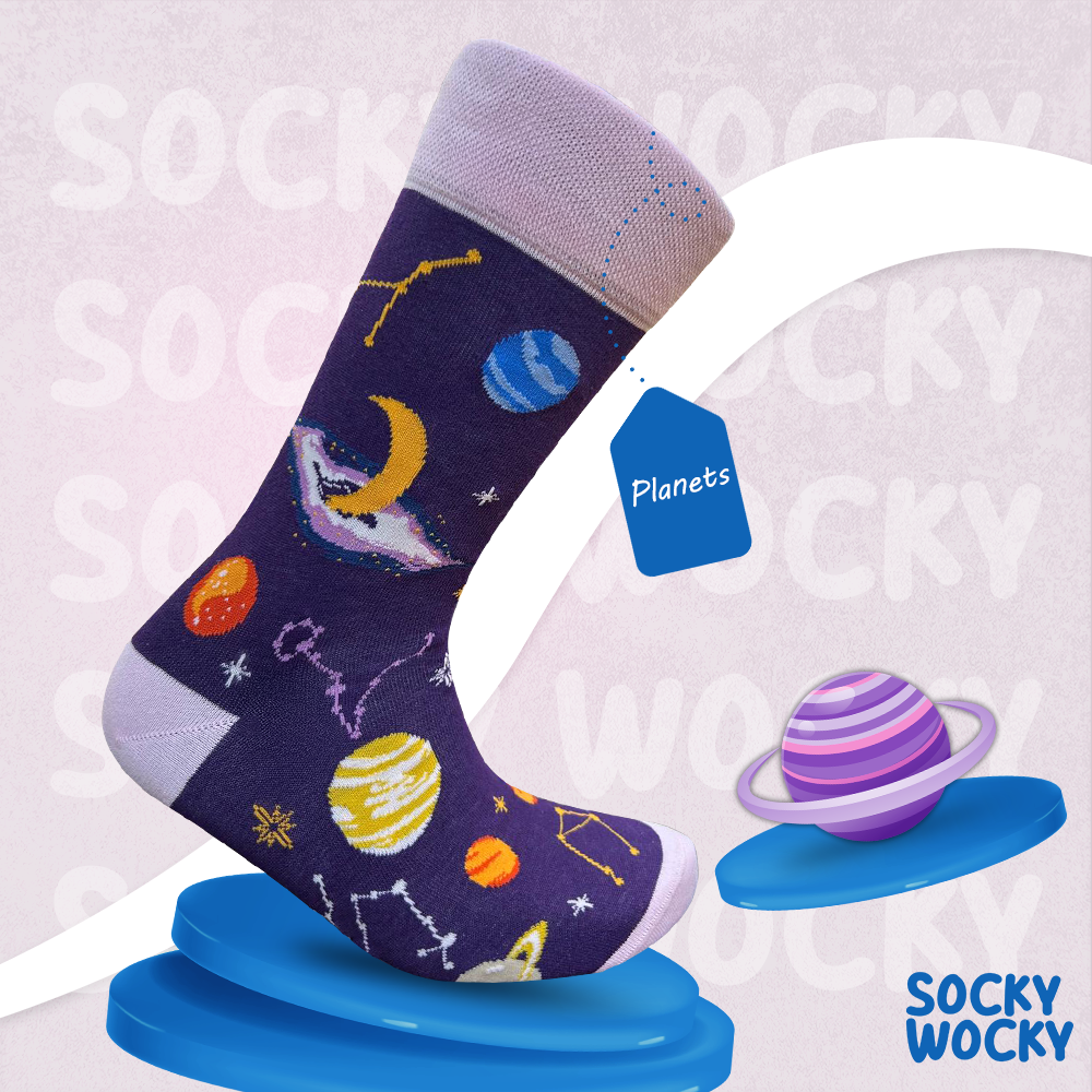 Planets Socks Space Universe Edition