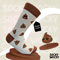 Poops Crem Socks Humor Statement Series