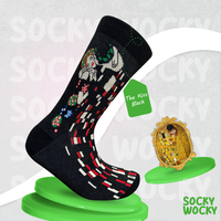 The Kiss Black Socks Art Icon Edition