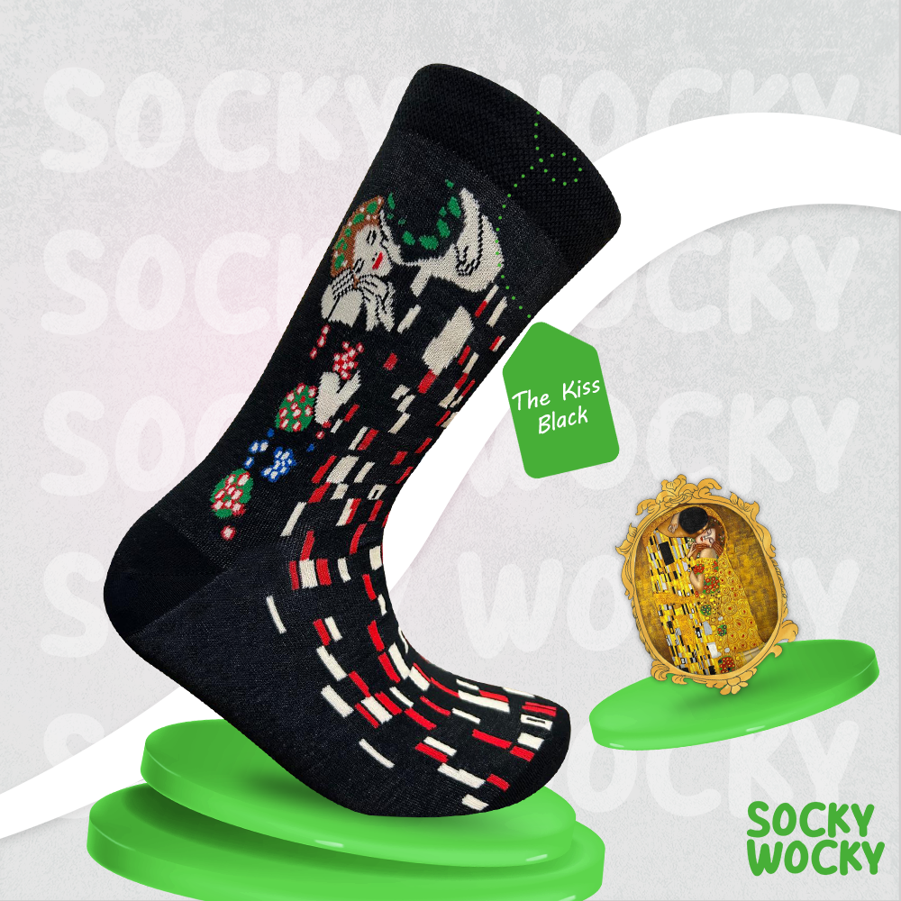The Kiss Black Socks Art Icon Edition