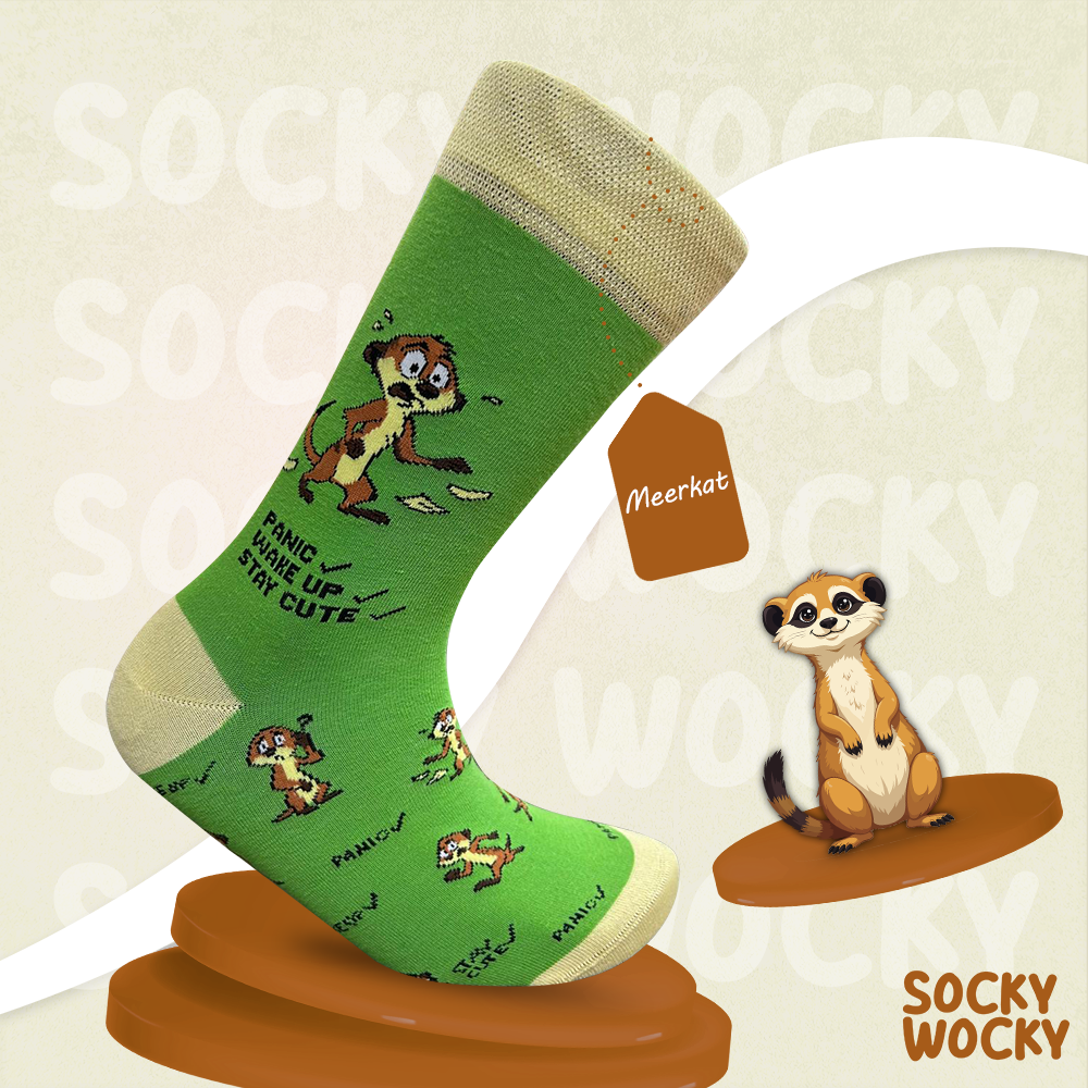 Meerkat Socks Safari Animal Edition