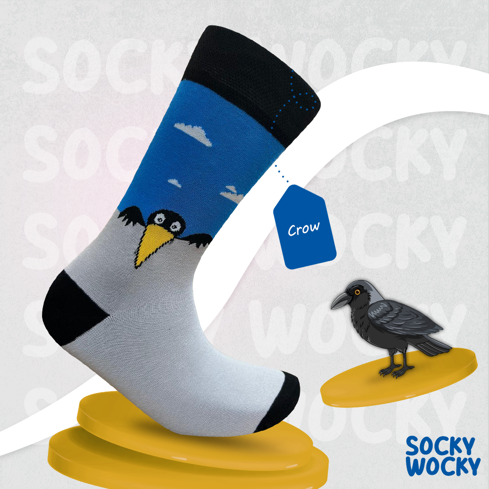 Crow Socks Dark Bird Nature Series
