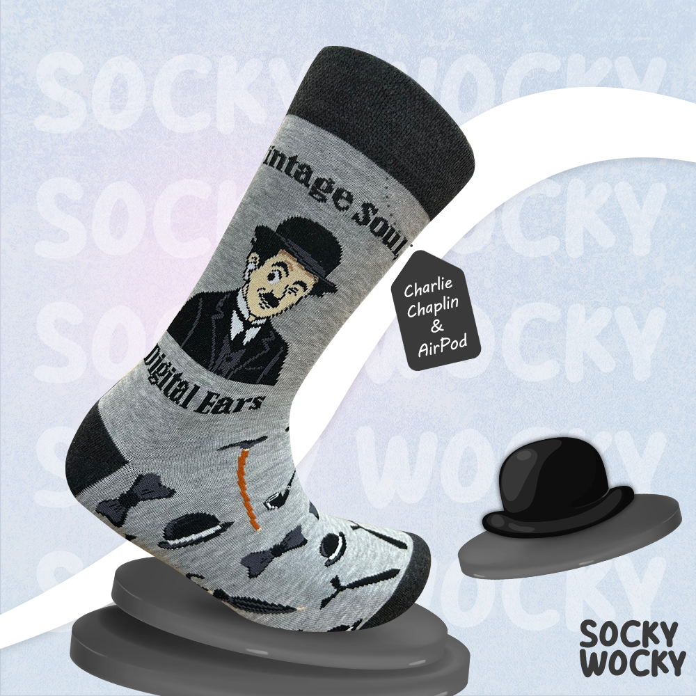 Calze Charlie Chaplin Tributo al Cinema Classico