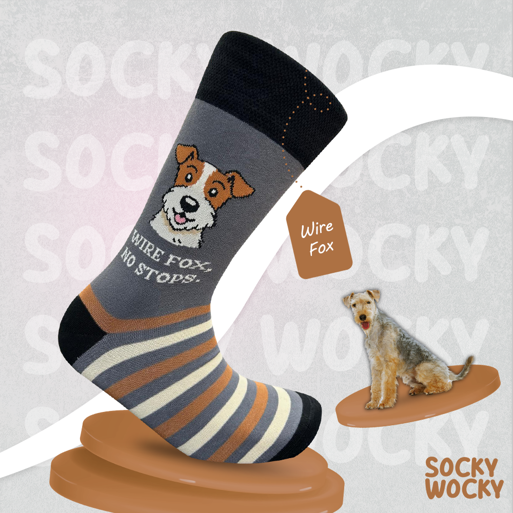 Wire Fox Terrier Socks Dog Breed Edition