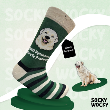 Great Pyrenees Socks Mountain Dog Series