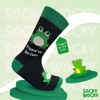 Frogged up But Cute Socks Funny Frog Edition