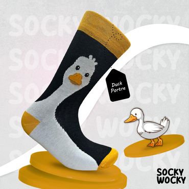 Duck Portre Socks Animal Portrait Series