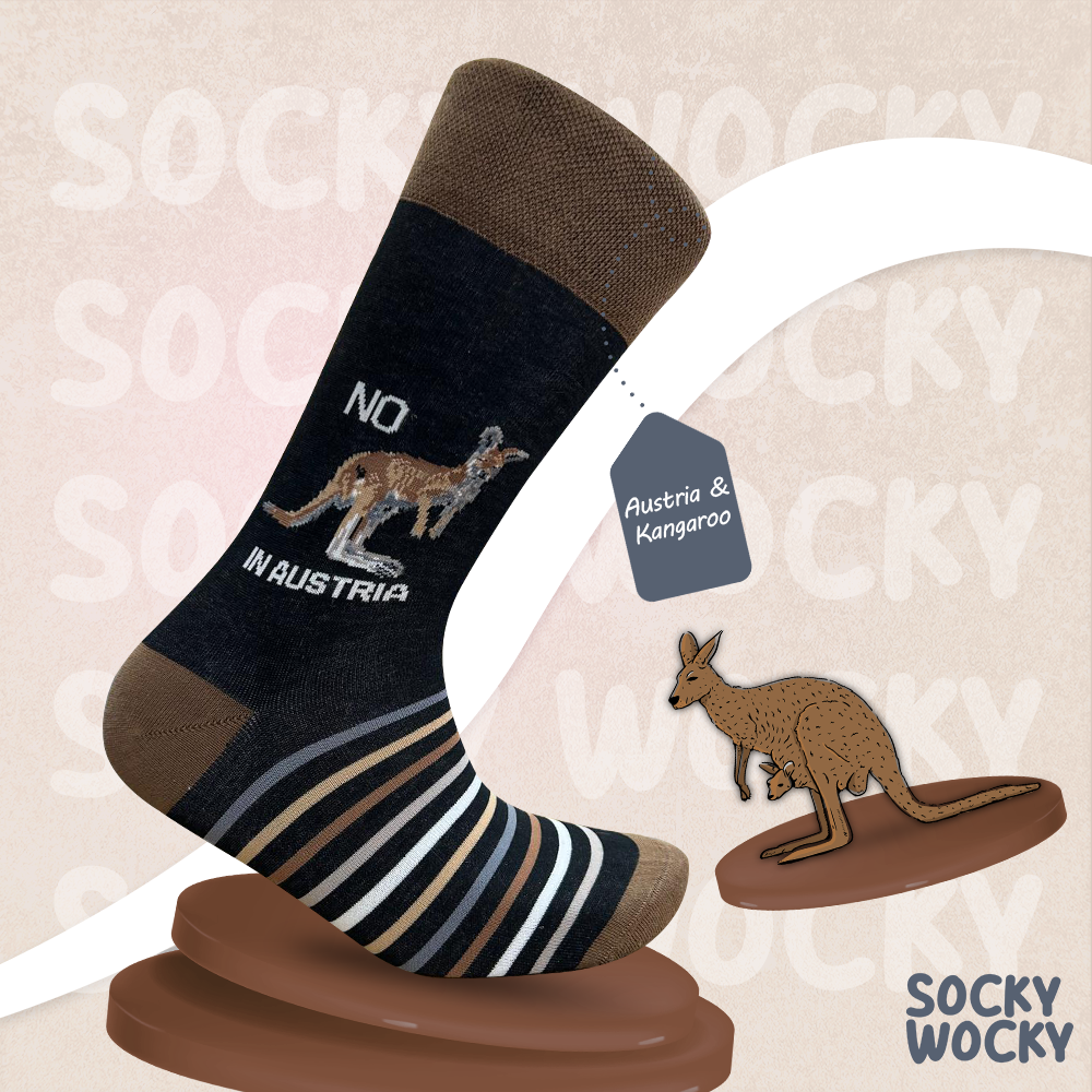 Austria & Kangaroo Socks Cultural Mix Series