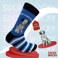 Stay Pawsitive Socks Dalmatian Pet Motivation Edition
