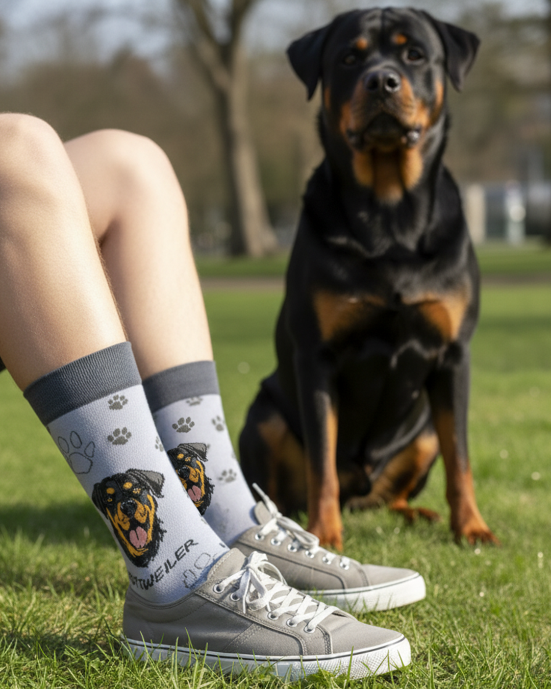 Rottweiler Socks Guard Dog Edition