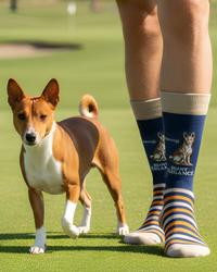 Basenji Socks African Barkless Dog Series