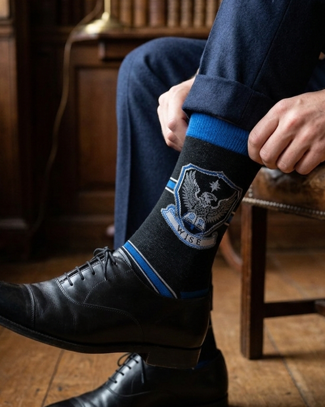 Wise House Eagle Crest Socks