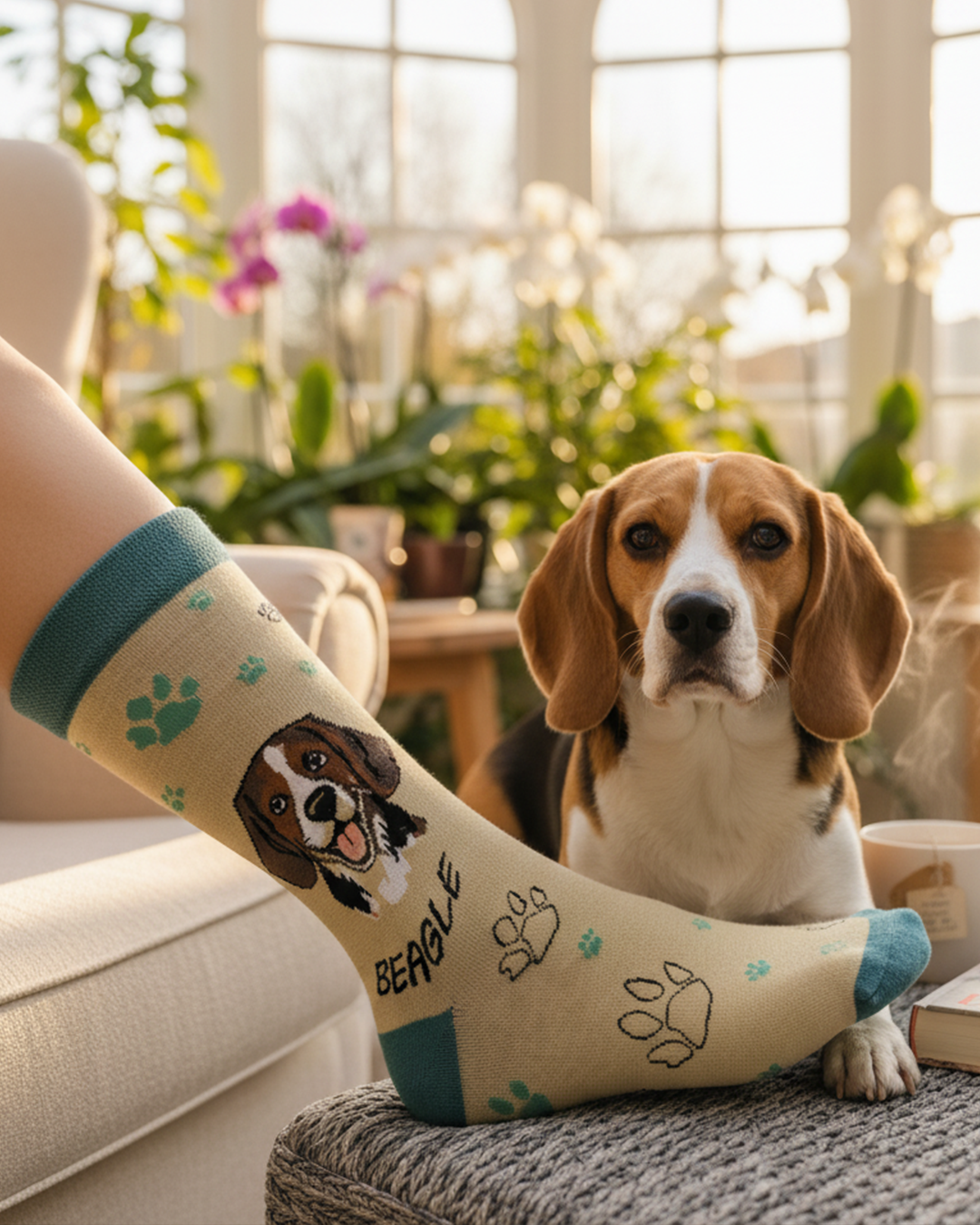 Beagle Socks Hunting Dog Breed Series
