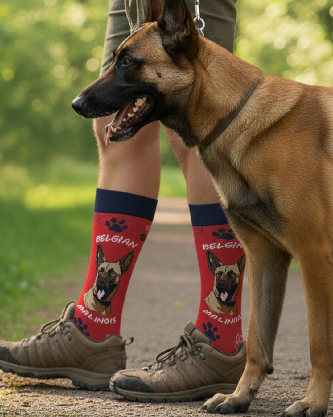Belgian Malinois Socks Working Dog Edition