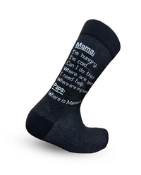 Mama & Papa Quote Socks