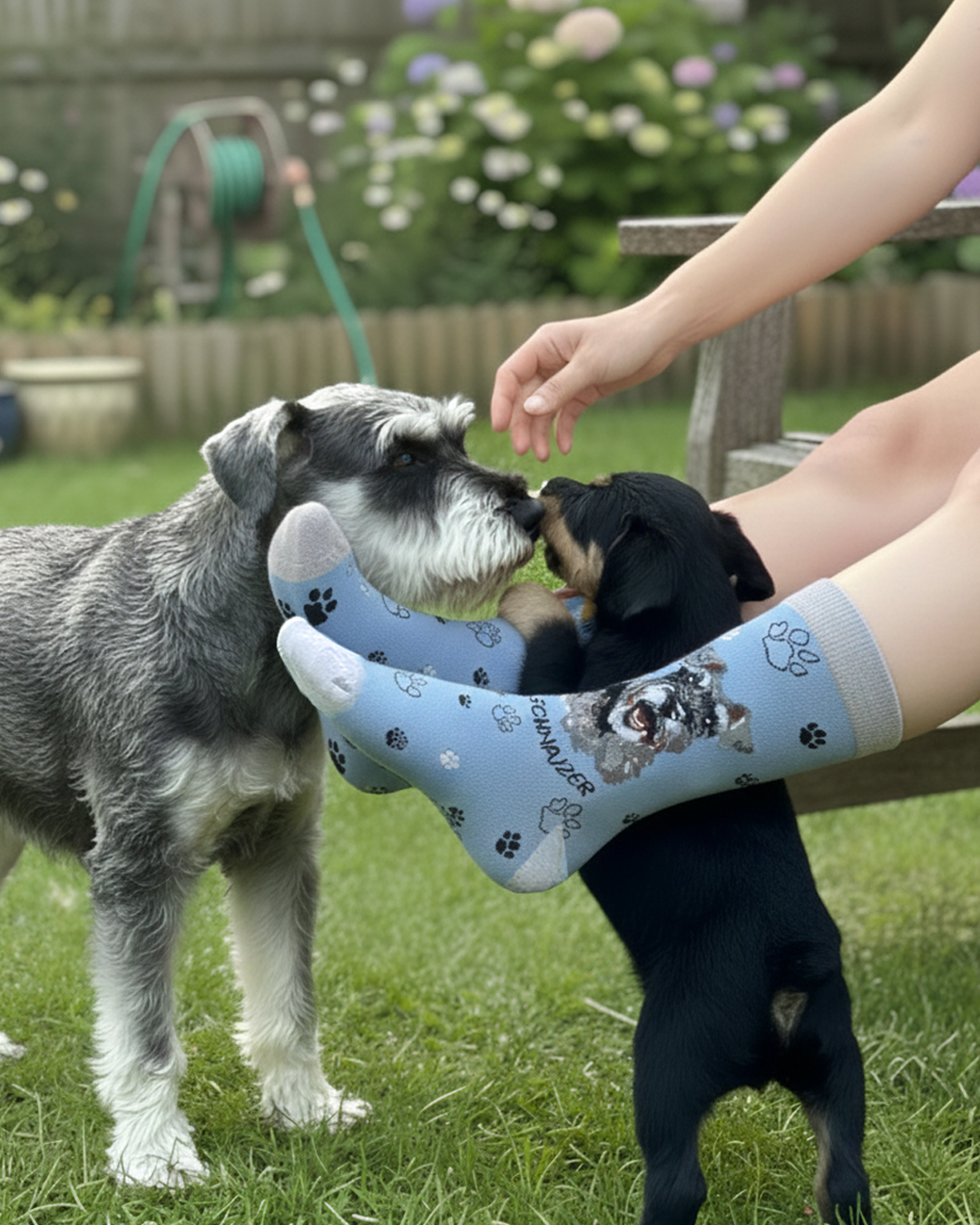 Schnauzer Socks Bearded Dog Breed Edition