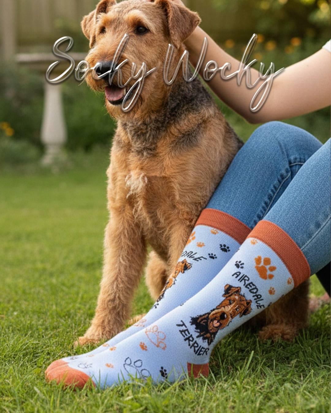Calze Airedale Terrier Serie Grandi Terrier