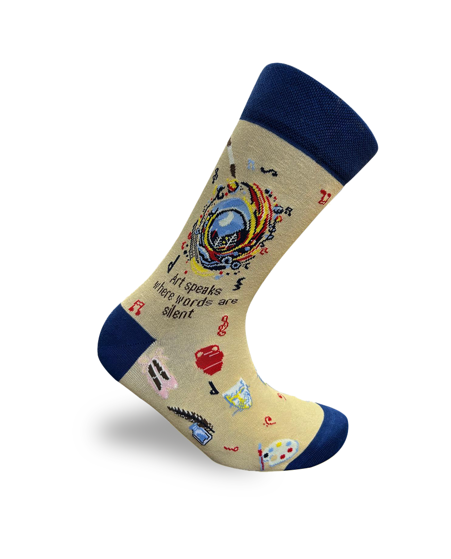 Chaussettes d'art motif design créatif