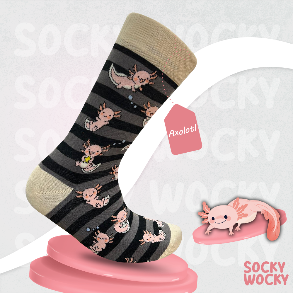 Axolotl Socks Cute Funny