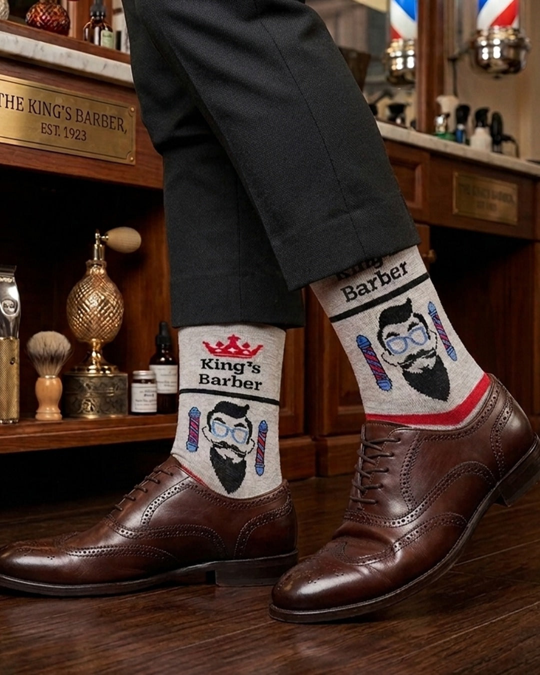 Barber Socks Grooming Profession Series