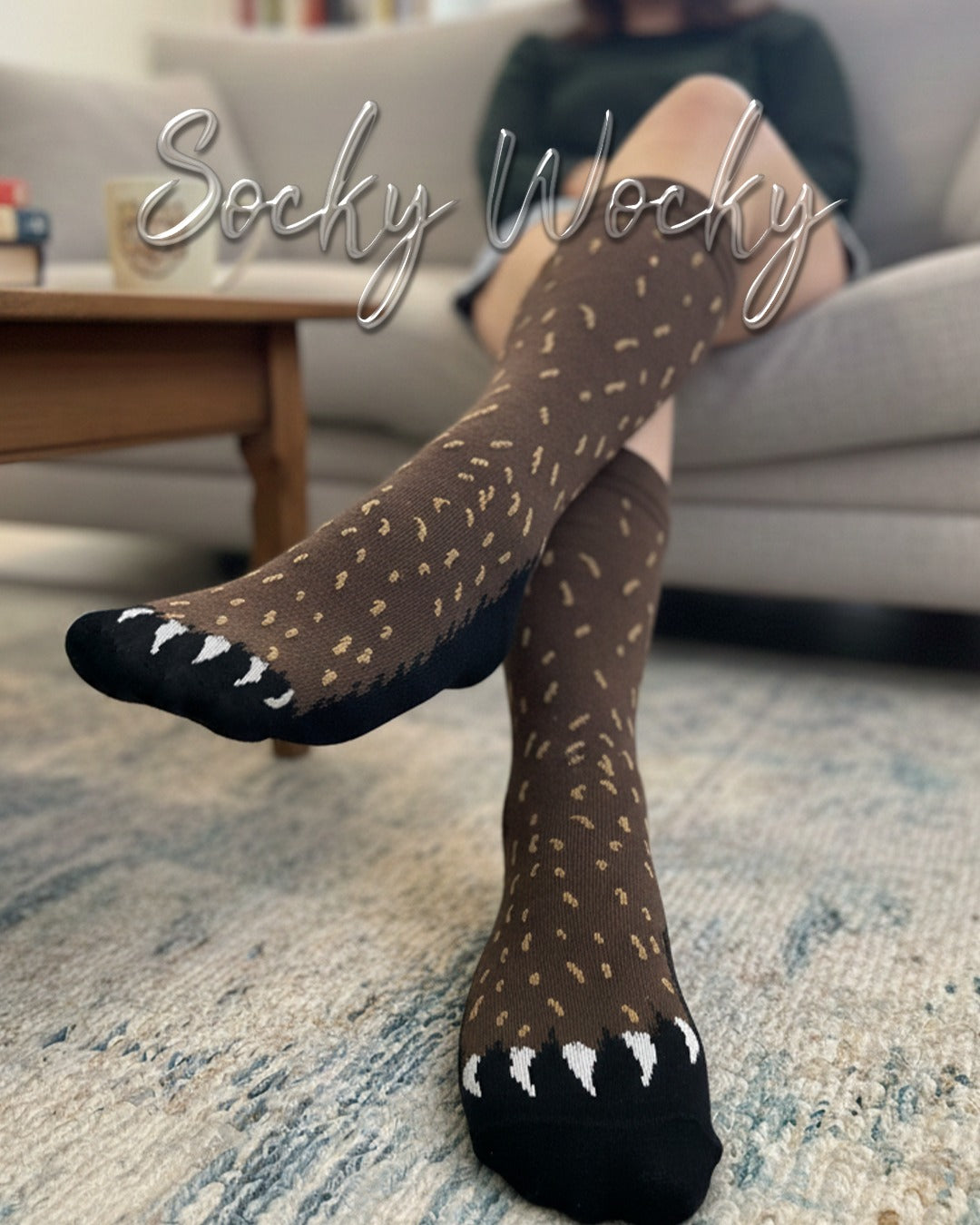 Calzini Gambette di Orso Design Animali della Foresta