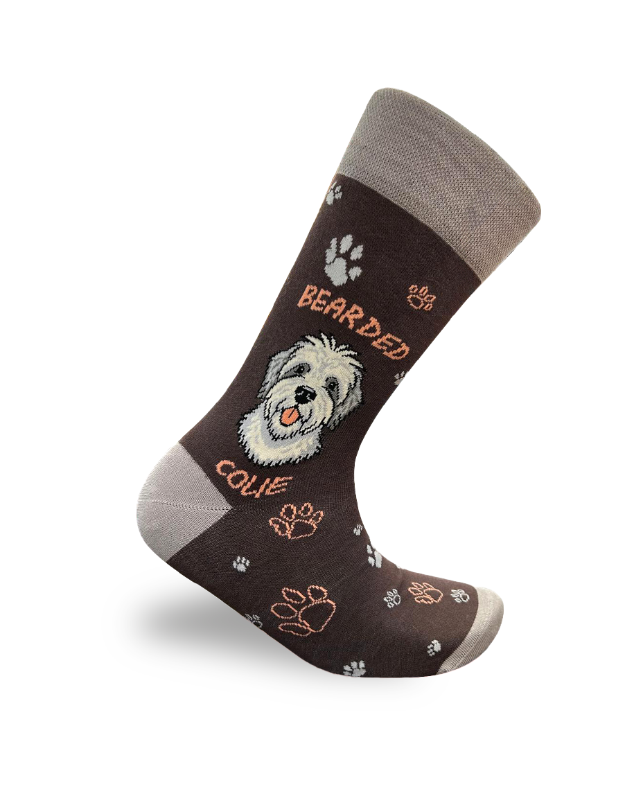 Bearded Collie Socks Dog Funny