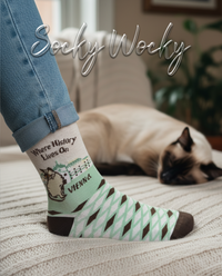 Belvedere Siamese Cat Socks Vienna Heritage Cats
