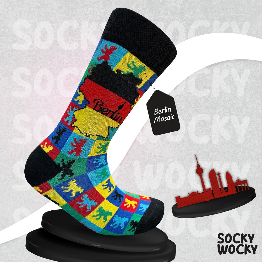 Berlin Mosaic Socks Pattern Cotton