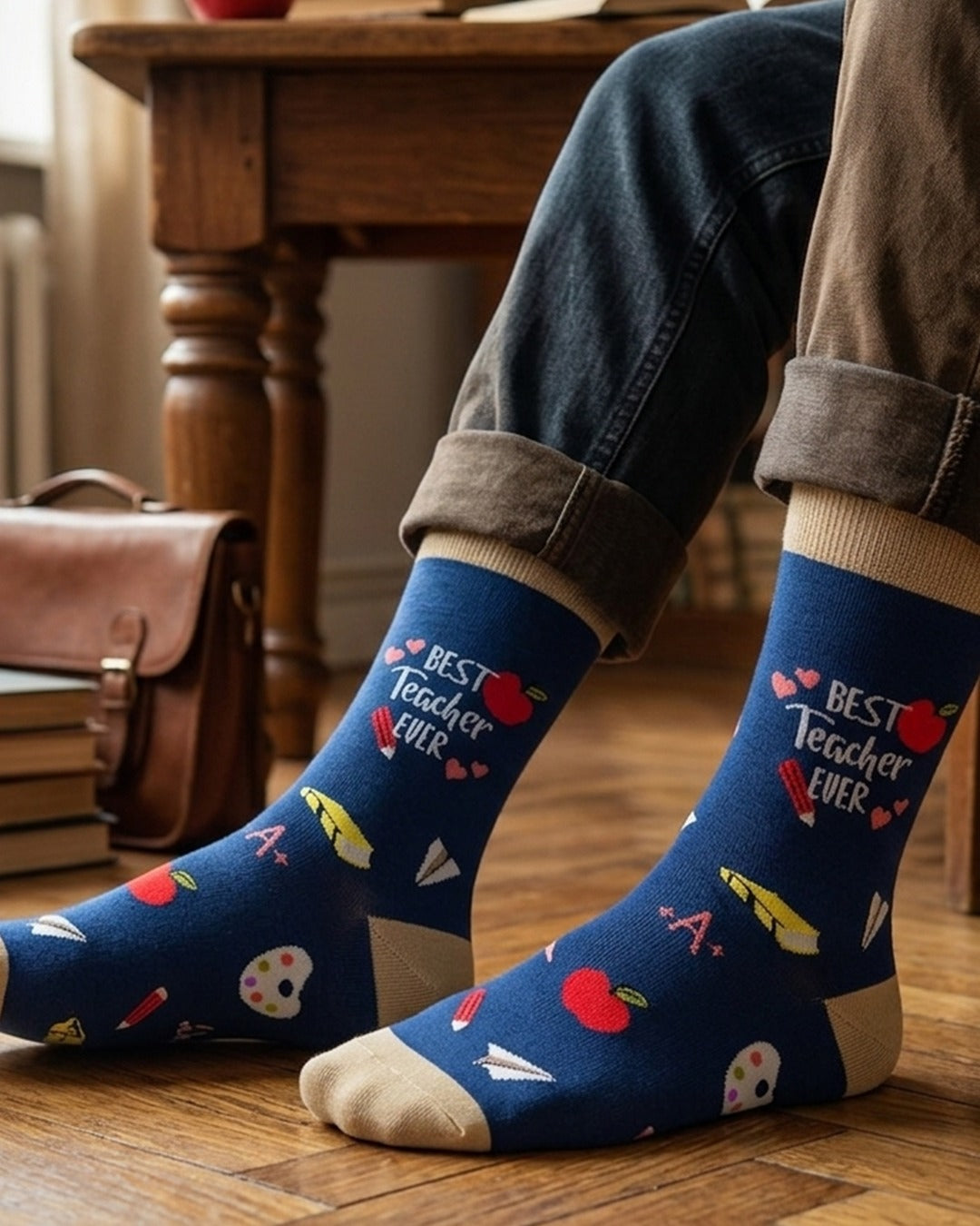 Best Teacher Ever Socks Appreciation Gift Edition