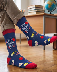 Best Teacher Ever Socks Education Gift Line