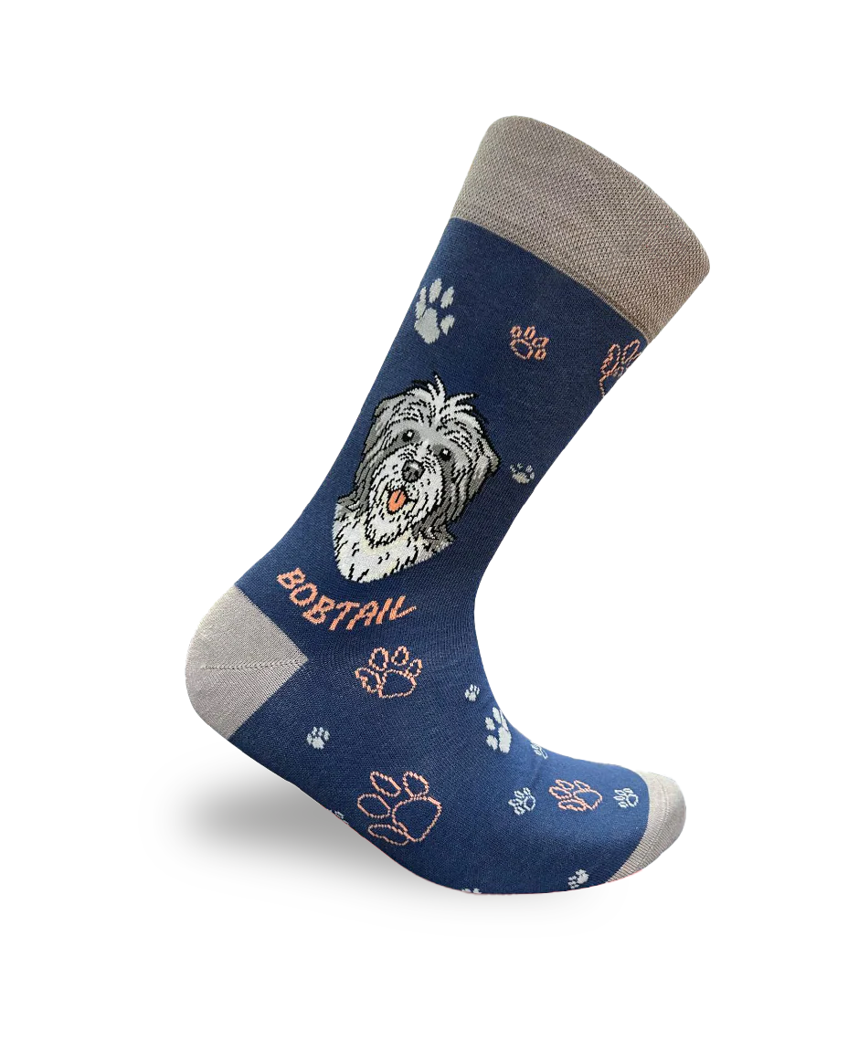 Bobtail Dog Breed Socks Perfect Gift for Dog Lovers