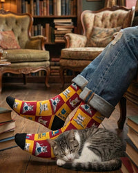Calze Libri e Gatti Edizione Lettura Accogliente