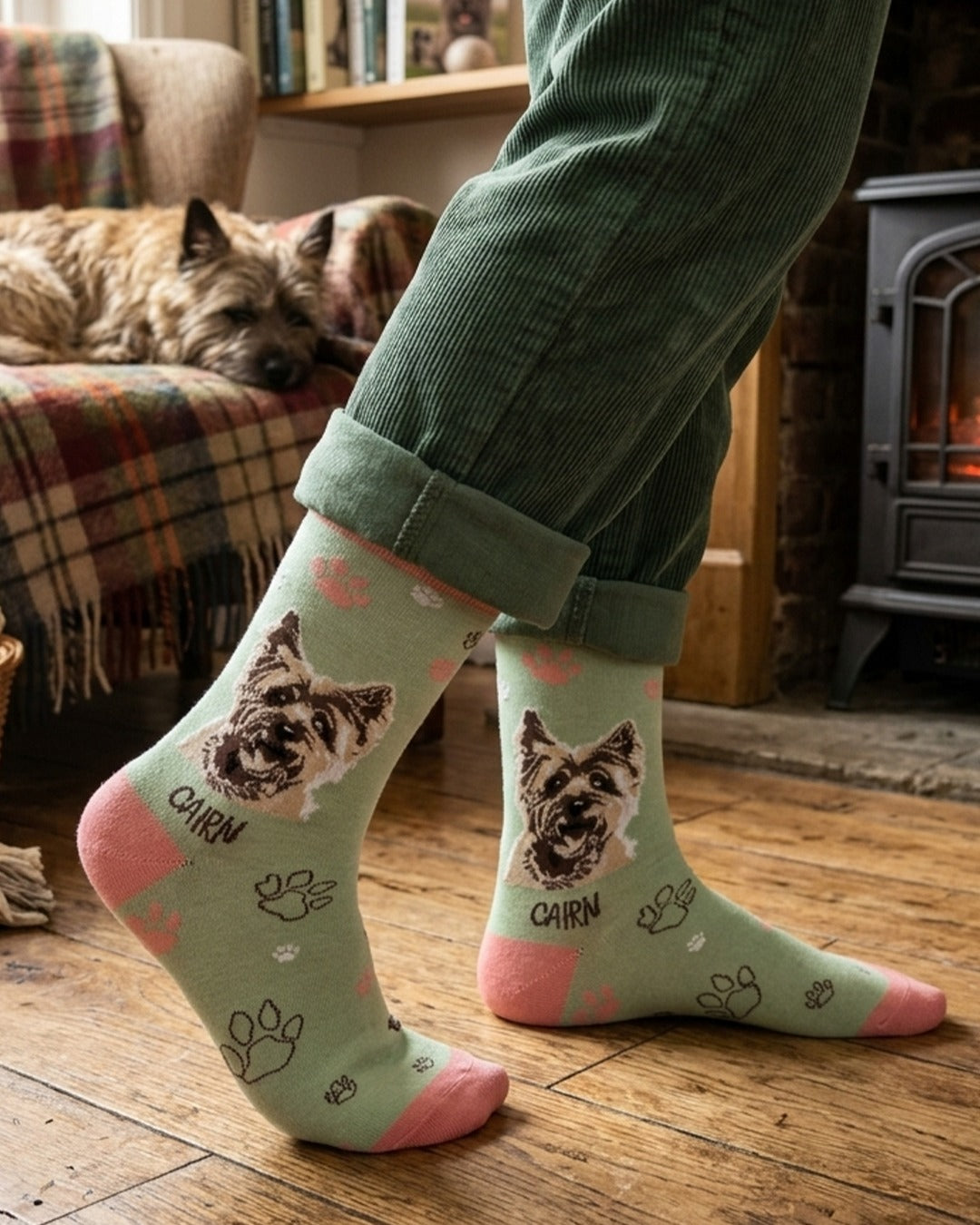 Cairn Terrier Socks Scottish Dog Edition