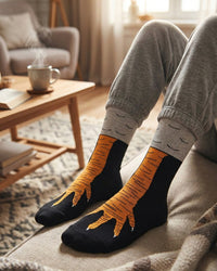 Chicken Leg Socks Farm Crew Socks Design