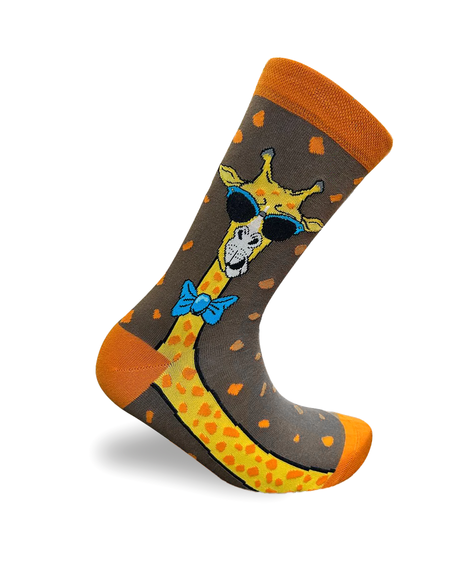 Cool Giraffe Socks Safari Animal Series
