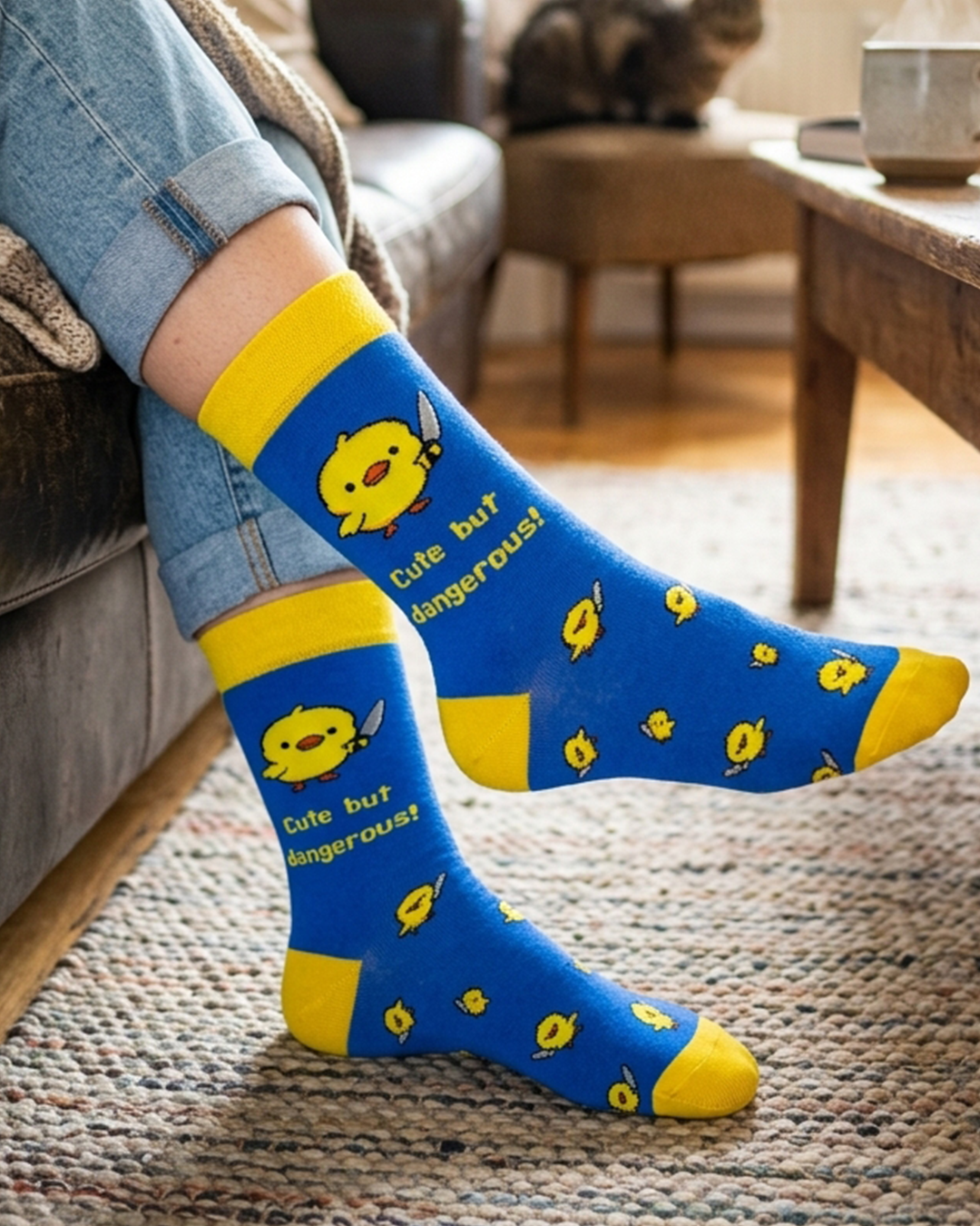 Niedlich, aber gefährlich – Socken der Don't Underestimate the Chick Series