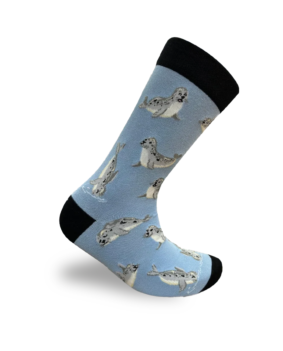 Chaussettes Mignonnes Phoque Animaux Mélange de Coton Respirant