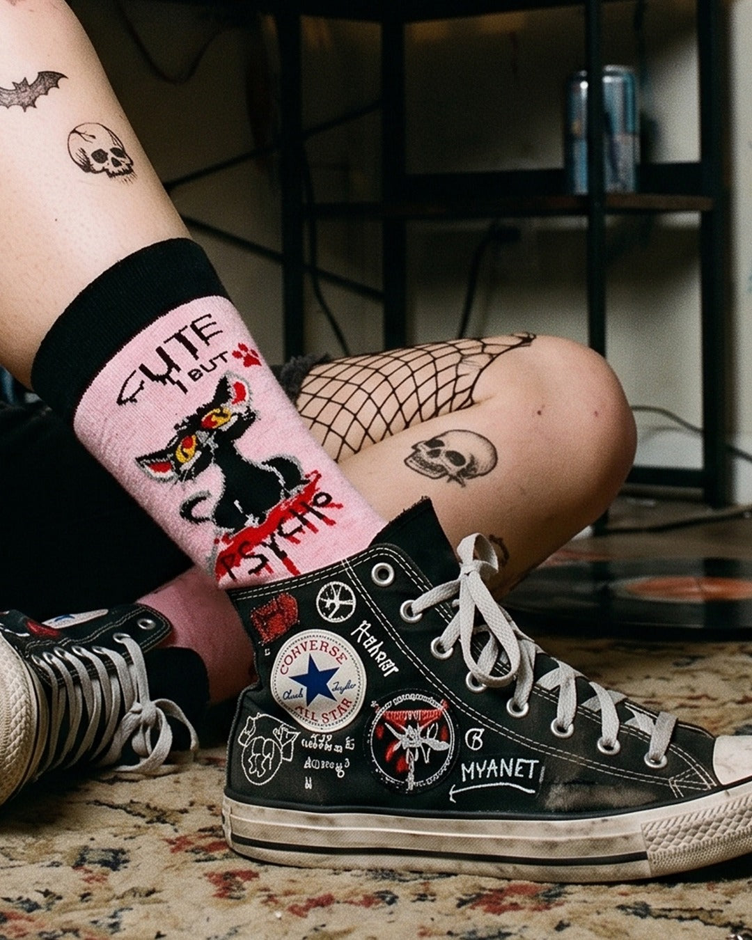 Chaussettes Mignonnes Mais Psychopathes Édition Double Personnalité