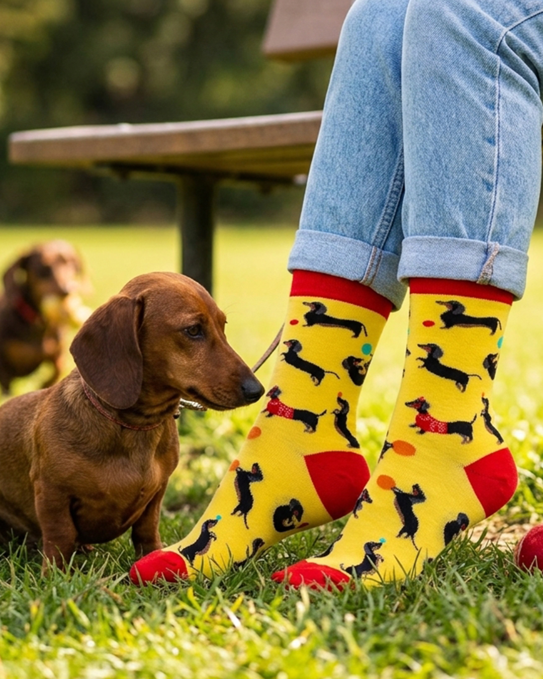 Dackel Socken Hunderasse-Kollektion