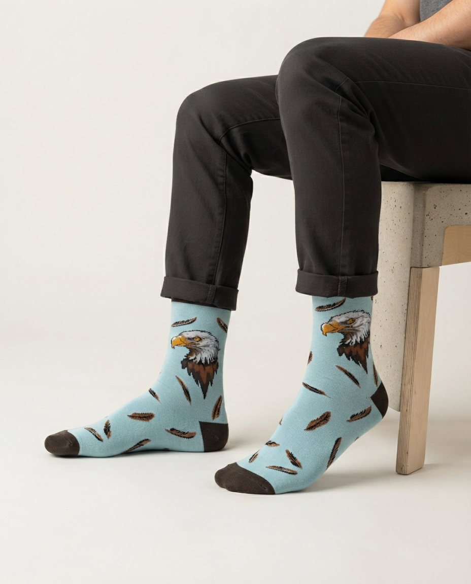 Eagle Spirit Premium Socks Majestic Bird of Prey Nature Design Socks