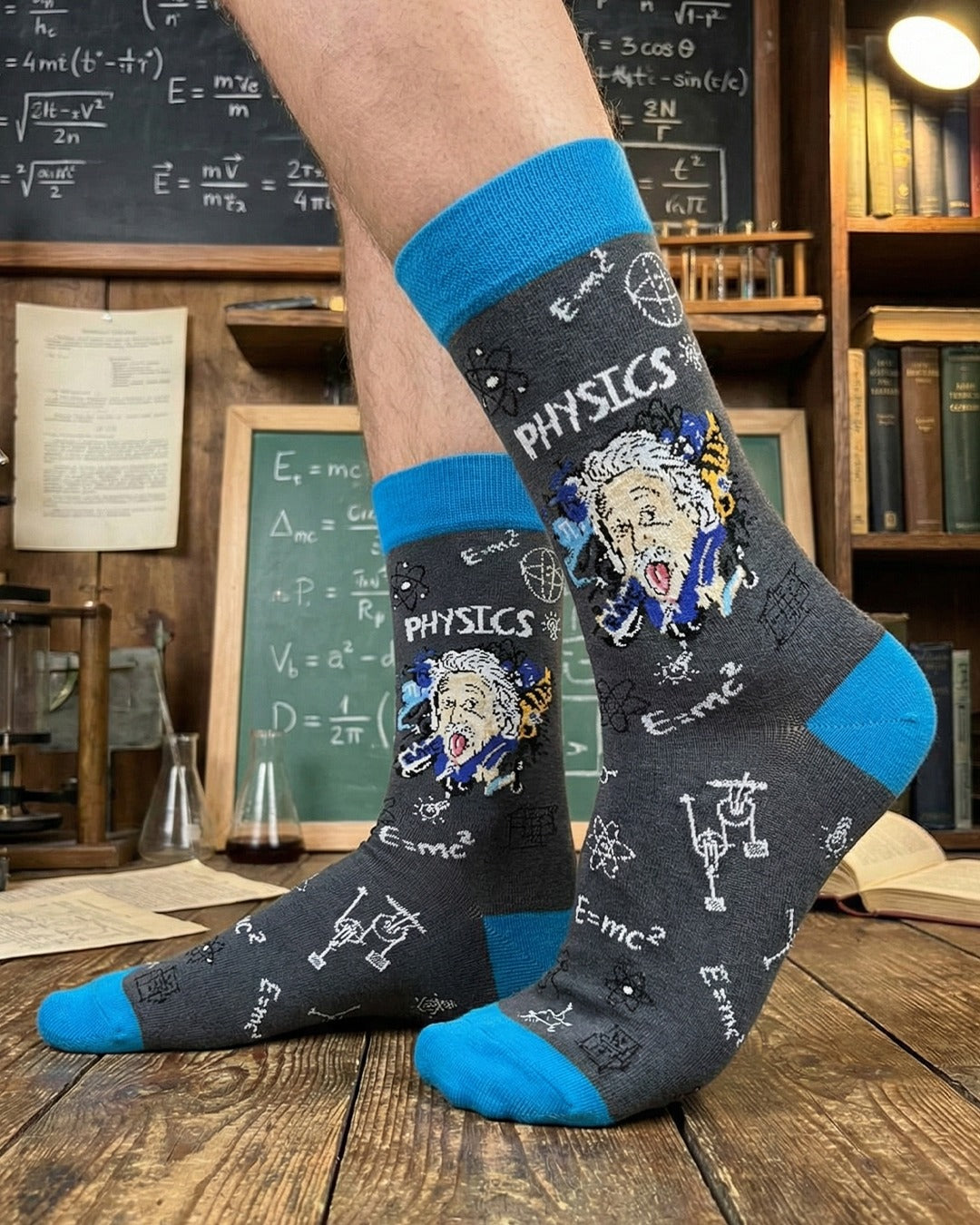 Chaussettes Einstein Hommage à la science géniale de la physique