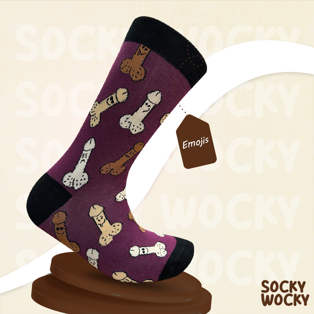 Emojis Socks Colourful Funny Pattern